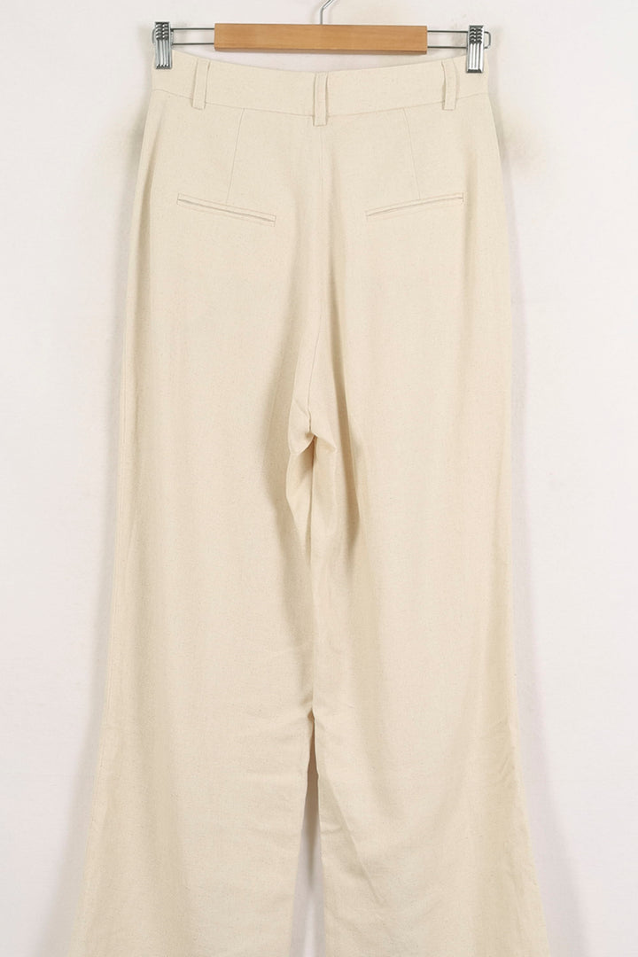 Pantalon Large Beige - Taille M/38 de la marque Laura Laval | PARAD76530 - Vendu par Paradigme - Image 4