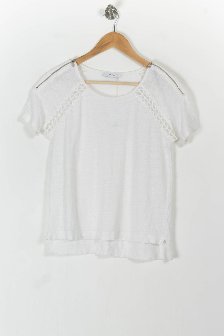 T-shirt Blanc - Taille S/36 de la marque ZAPA | PARAD76531 - Vendu par Paradigme - Image 2