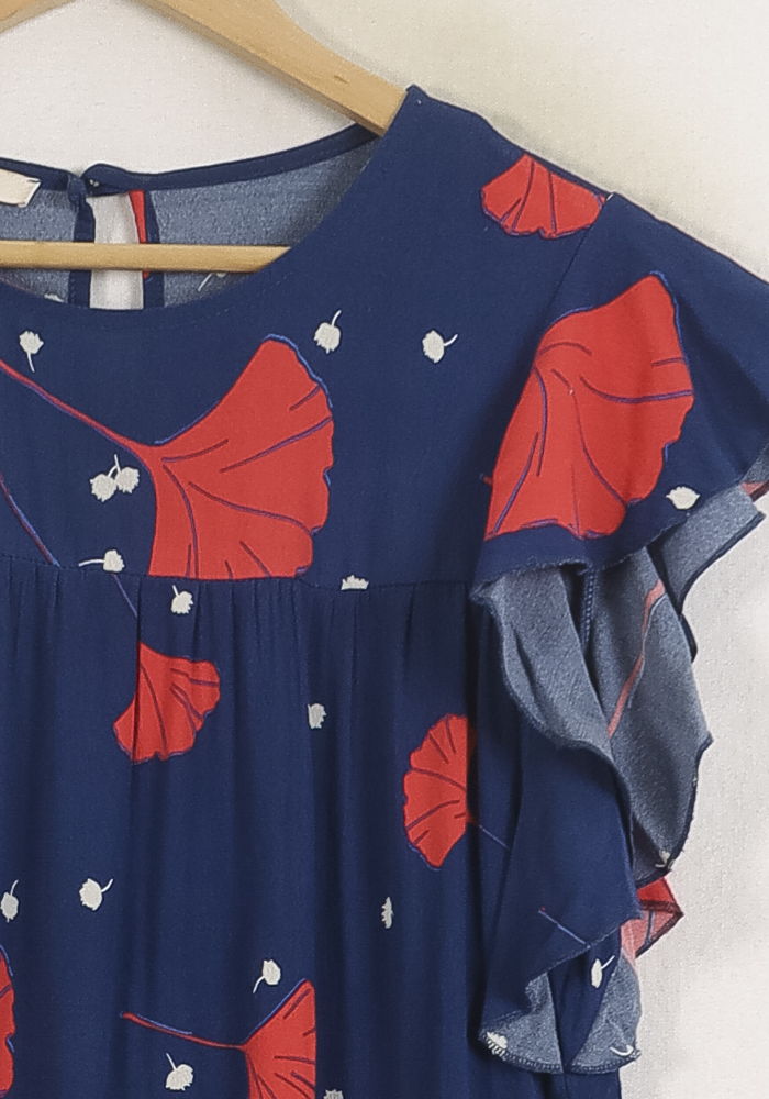 Blouse Bleu et Rouge - Taille M/38 de la marque La Fée Maraboutée | PARAD76543 - Vendu par Paradigme - Image 3