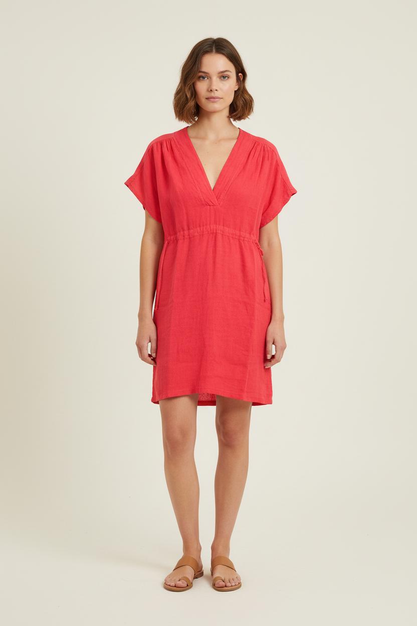 Robe Courte Rose - Taille L/40 de la marque La Fée Maraboutée | PARAD76552 - Vendu par Paradigme - Image 1