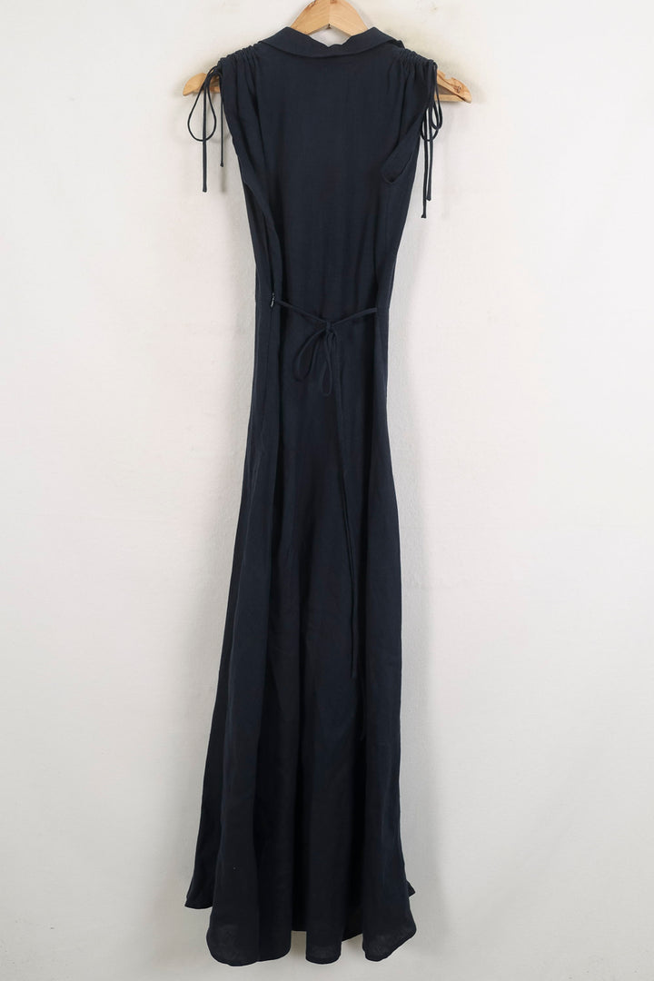 Robe Longue Bleue - Taille S/36 de la marque Ines de la Fressange Paris | PARAD76570 - Vendu par Paradigme - Image 4