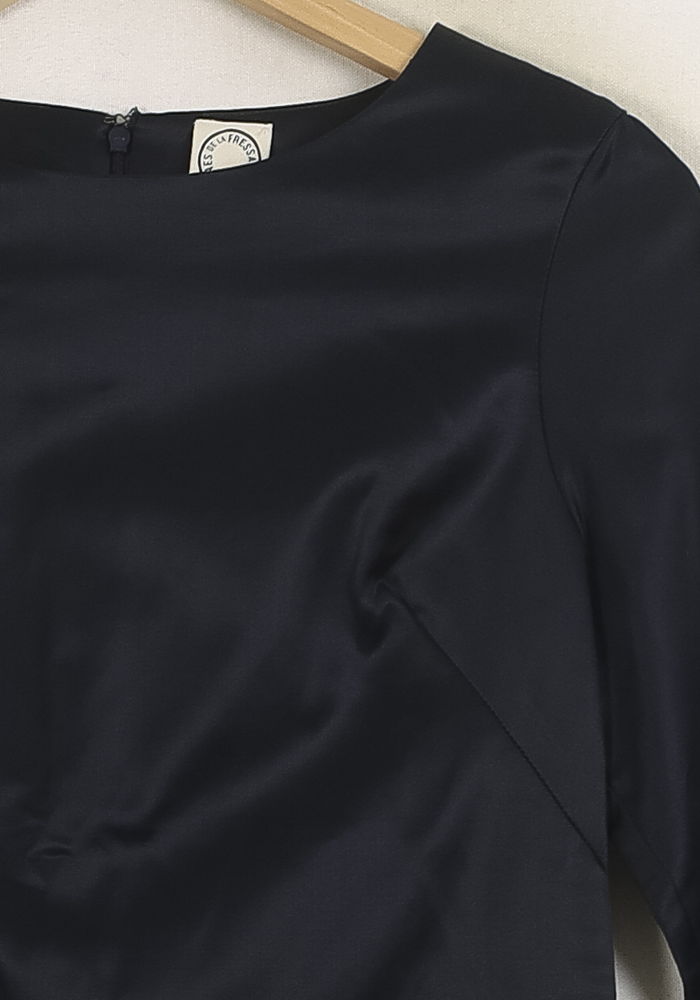 Robe Droite Bleue - Taille S/36 de la marque Ines de la Fressange Paris | PARAD76571 - Vendu par Paradigme - Image 3