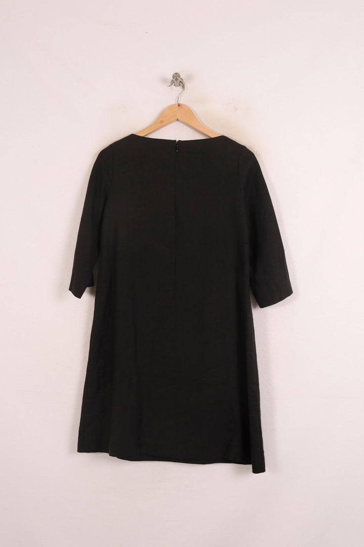 Robe Droite Noire - Taille S/36 de la marque Ines de la Fressange Paris | PARAD76572 - Vendu par Paradigme - Image 4