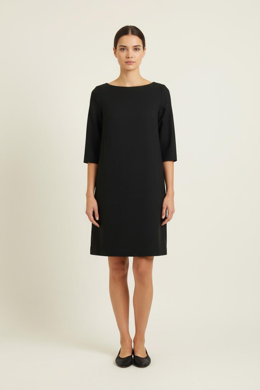Robe Droite Noire - Taille S/36 de la marque Ines de la Fressange Paris | PARAD76572 - Vendu par Paradigme - Image 1