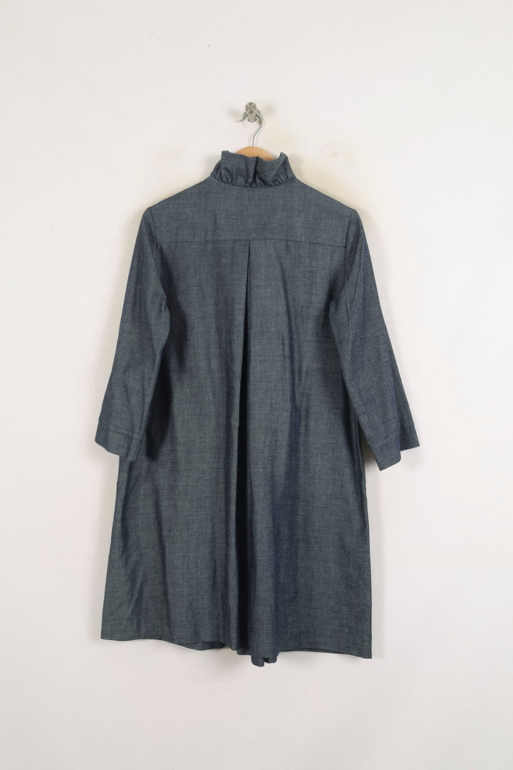 Robe Chemise Bleue - Taille S/36 de la marque Ines de la Fressange Paris | PARAD76573 - Vendu par Paradigme - Image 4