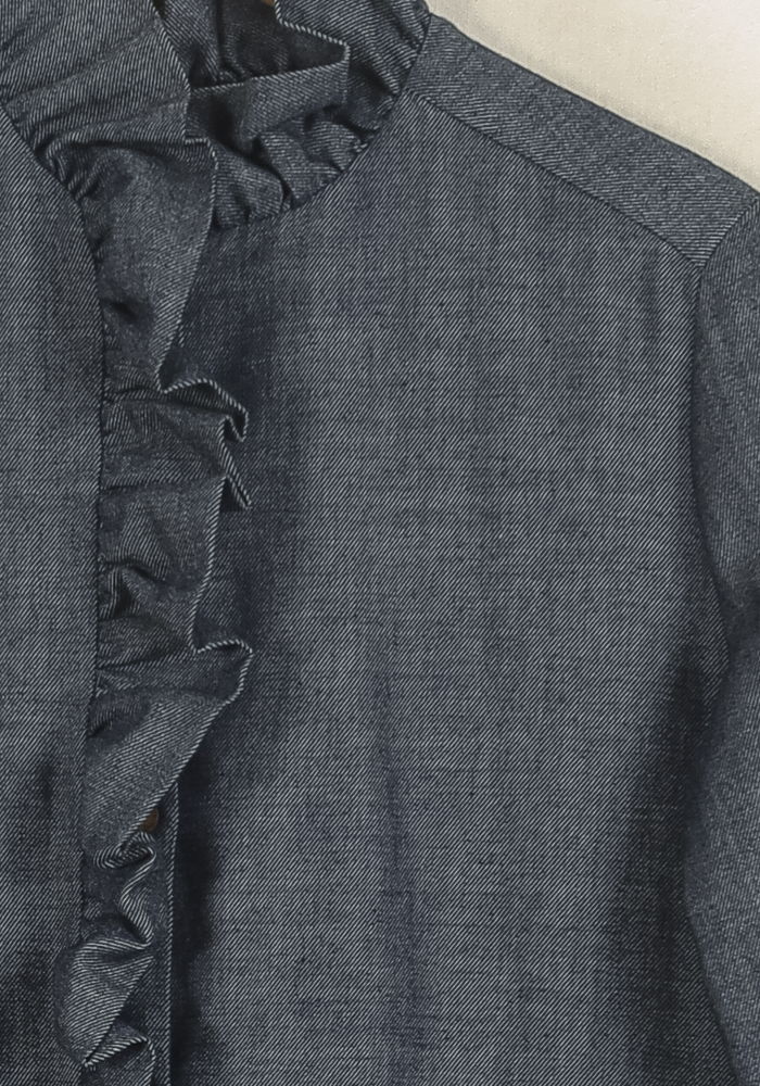 Robe Chemise Bleue - Taille S/36 de la marque Ines de la Fressange Paris | PARAD76573 - Vendu par Paradigme - Image 3
