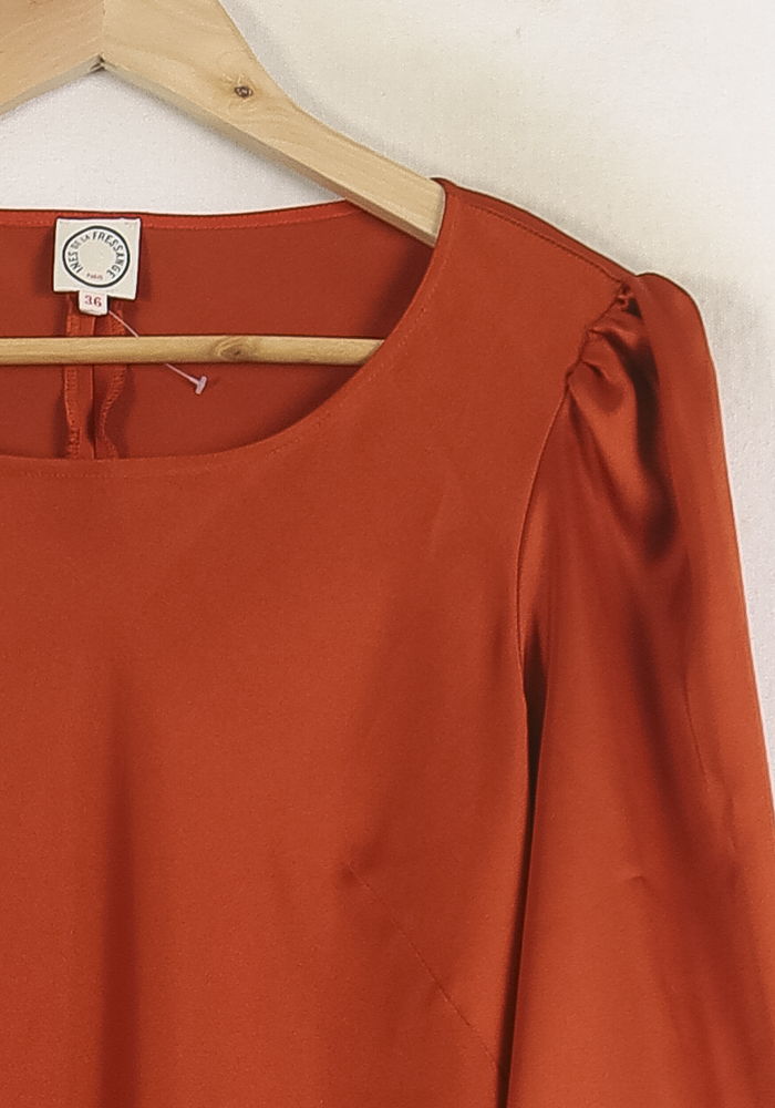 Robe Droite Bordeaux - Taille S/36 de la marque Ines de la Fressange Paris | PARAD76577 - Vendu par Paradigme - Image 3