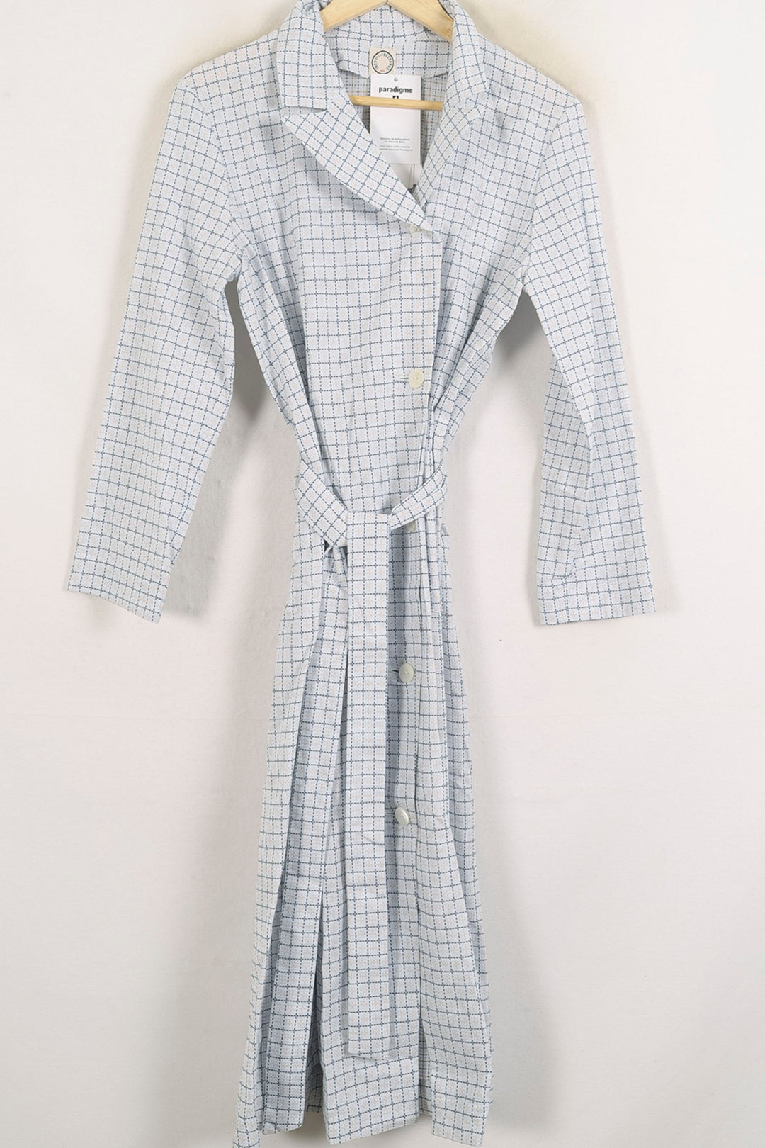 Robe Chemise Blanche et Bleue - Taille S/36 de la marque Ines de la Fressange Paris | PARAD76578 - Vendu par Paradigme - Image 2