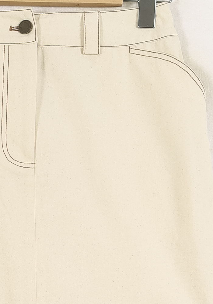 Jupe Courte Blanche - Taille S/36 de la marque Ines de la Fressange Paris | PARAD76579 - Vendu par Paradigme - Image 3