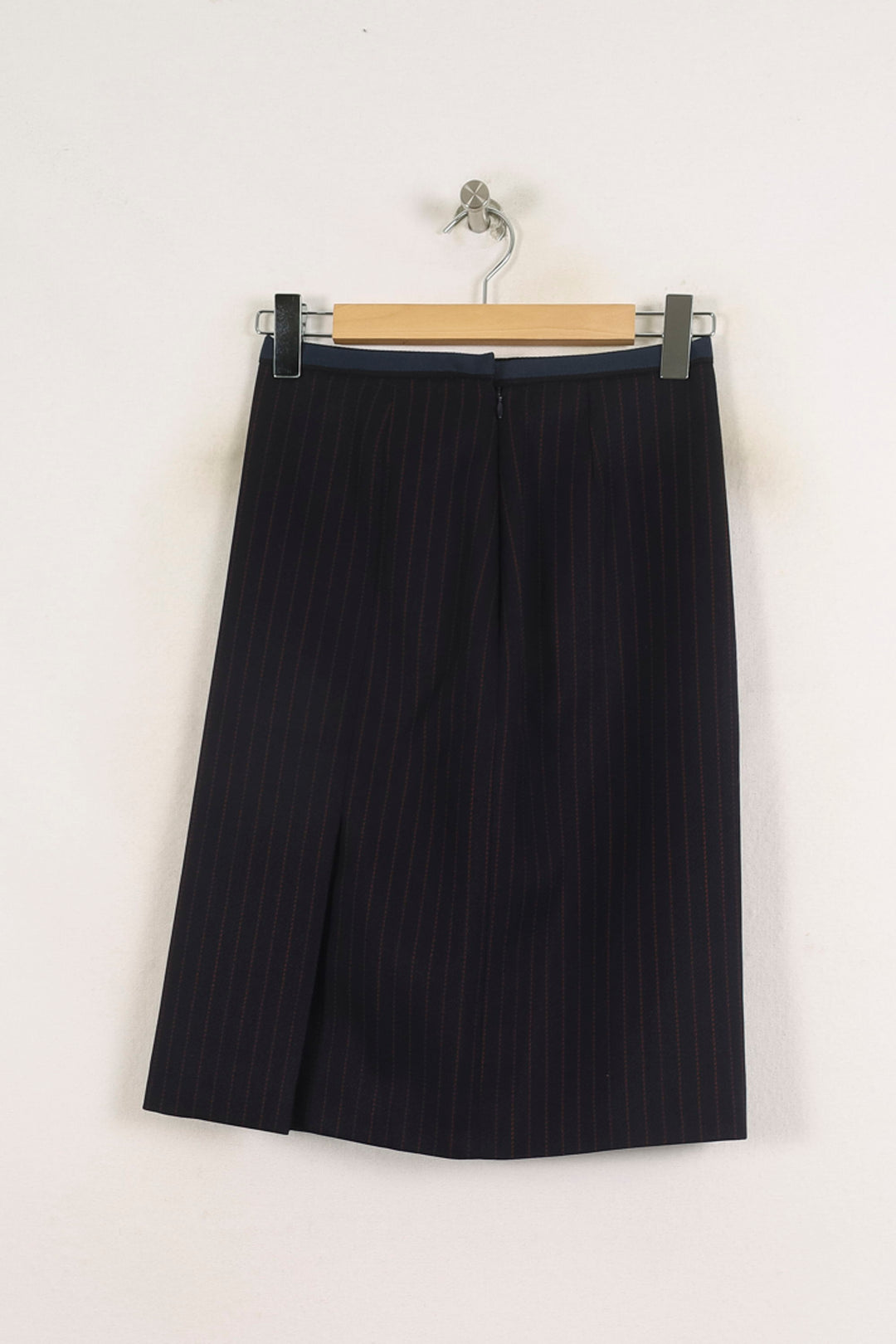 Jupe Droite Bleue - Taille S/36 de la marque Ines de la Fressange Paris | PARAD76581 - Vendu par Paradigme - Image 4