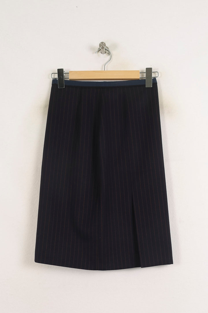 Jupe Droite Bleue - Taille S/36 de la marque Ines de la Fressange Paris | PARAD76581 - Vendu par Paradigme - Image 2