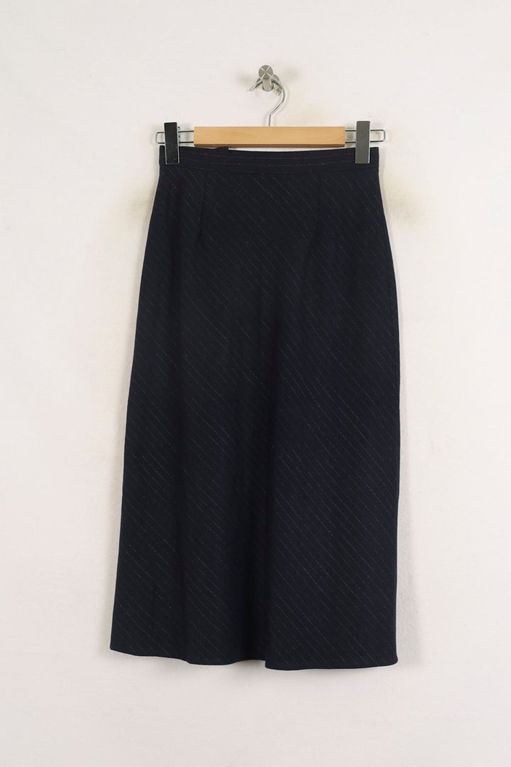 Jupe Longue Bleue - Taille S/36 de la marque Ines de la Fressange Paris | PARAD76584 - Vendu par Paradigme - Image 4