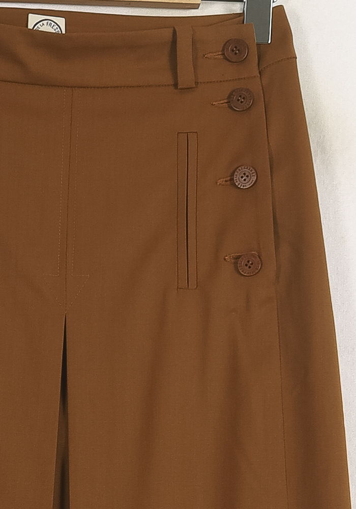 Pantalon Large Marron - Taille S/36 de la marque Ines de la Fressange Paris | PARAD76589 - Vendu par Paradigme - Image 3