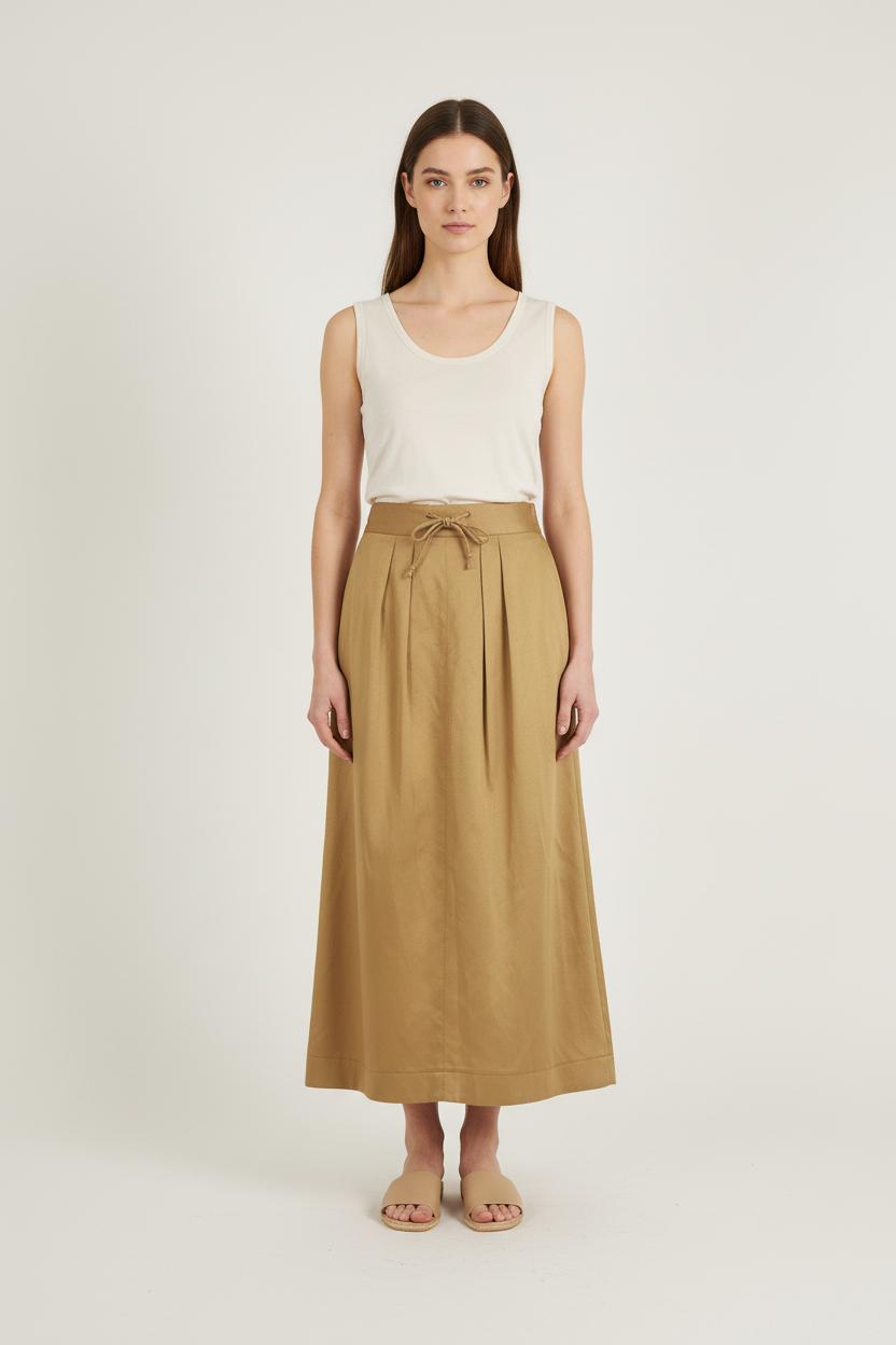 Jupe Longue Beige - Taille S/36 de la marque Ines de la Fressange Paris | PARAD76598 - Vendu par Paradigme - Image 1