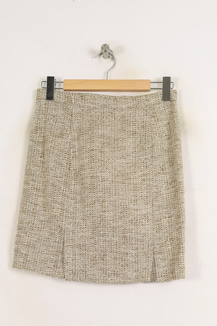 Jupe Droite Beige - Taille S/36 de la marque Ines de la Fressange Paris | PARAD76599 - Vendu par Paradigme - Image 4