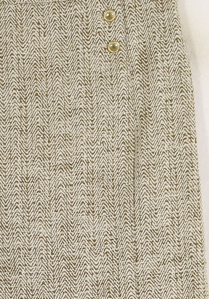 Jupe Droite Beige - Taille S/36 de la marque Ines de la Fressange Paris | PARAD76599 - Vendu par Paradigme - Image 3