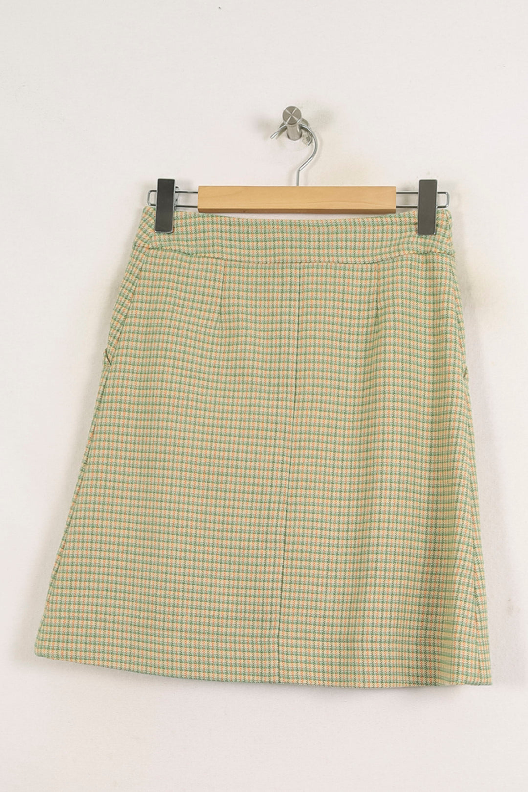 Jupe Boutonnée Vert et Blanc - Taille S/36 de la marque Ines de la Fressange Paris | PARAD76601 - Vendu par Paradigme - Image 4