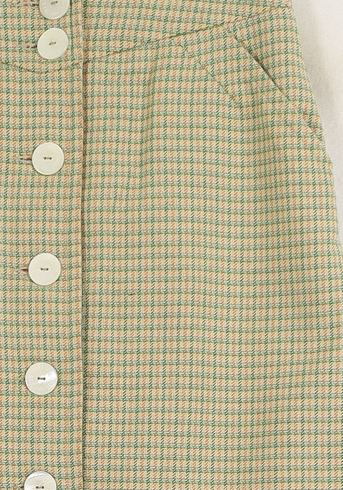 Jupe Boutonnée Vert et Blanc - Taille S/36 de la marque Ines de la Fressange Paris | PARAD76601 - Vendu par Paradigme - Image 3