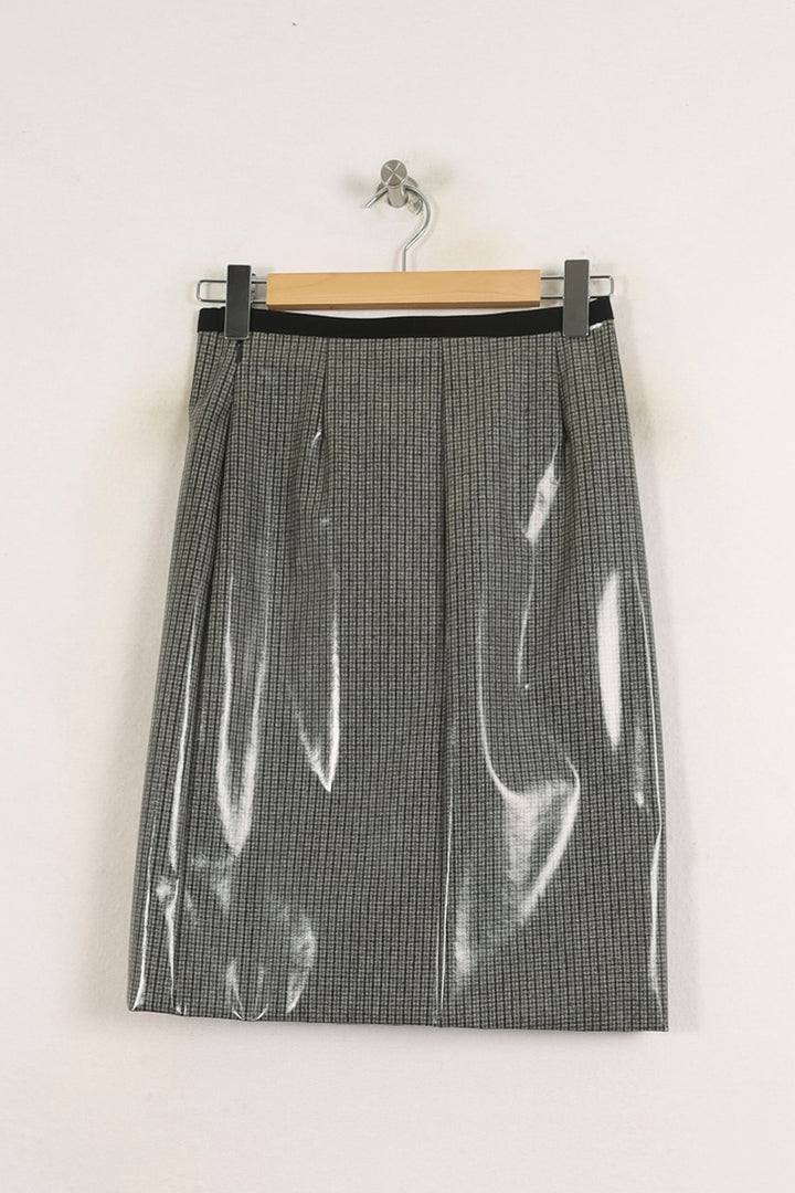 Jupe Midi Grise - Taille S/36 de la marque Ines de la Fressange Paris | PARAD76603 - Vendu par Paradigme - Image 4