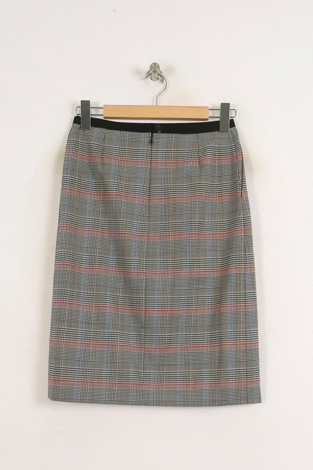 Jupe Droite Gris et Rouge - Taille S/36 de la marque Ines de la Fressange Paris | PARAD76604 - Vendu par Paradigme - Image 4