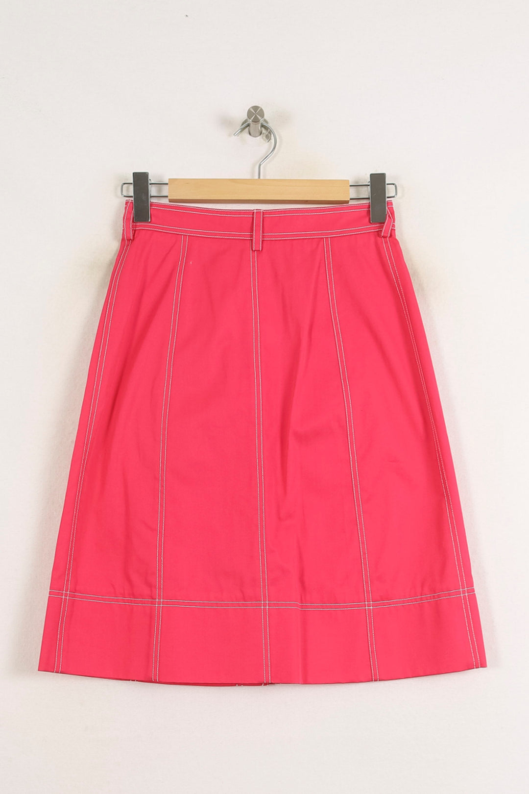 Jupe Boutonnée Rose - Taille S/36 de la marque Ines de la Fressange Paris | PARAD76608 - Vendu par Paradigme - Image 4