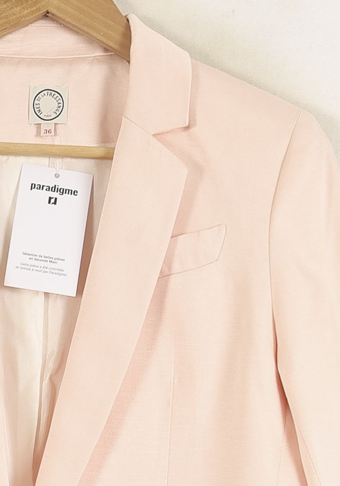 Blazer Rose - Taille S/36 de la marque Ines de la Fressange Paris | PARAD76612 - Vendu par Paradigme - Image 3