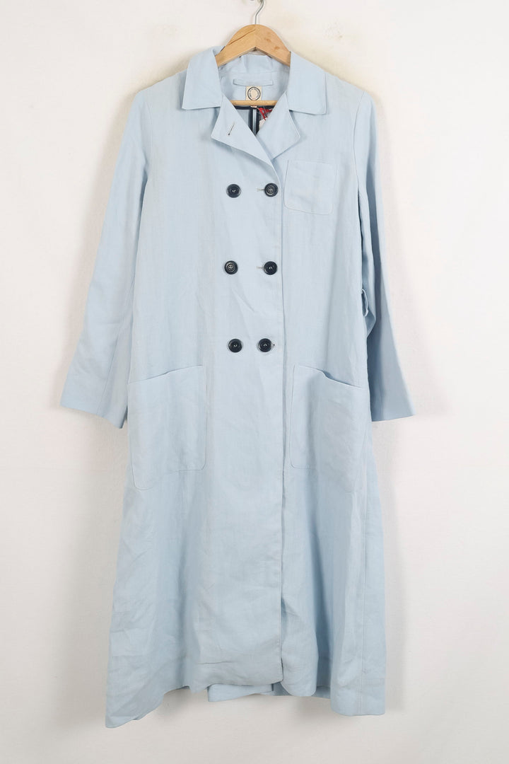 Manteau Bleu - Taille S/36 de la marque Ines de la Fressange Paris | PARAD76614 - Vendu par Paradigme - Image 2