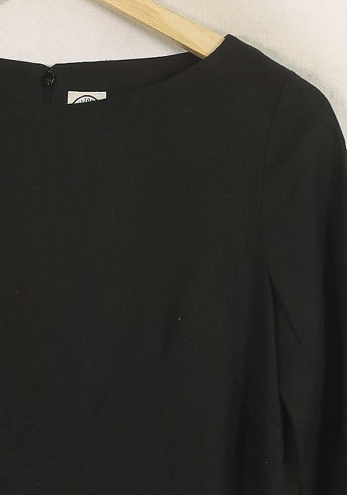 Robe Droite Noire - Taille S/36 de la marque Ines de la Fressange Paris | PARAD76620 - Vendu par Paradigme - Image 3