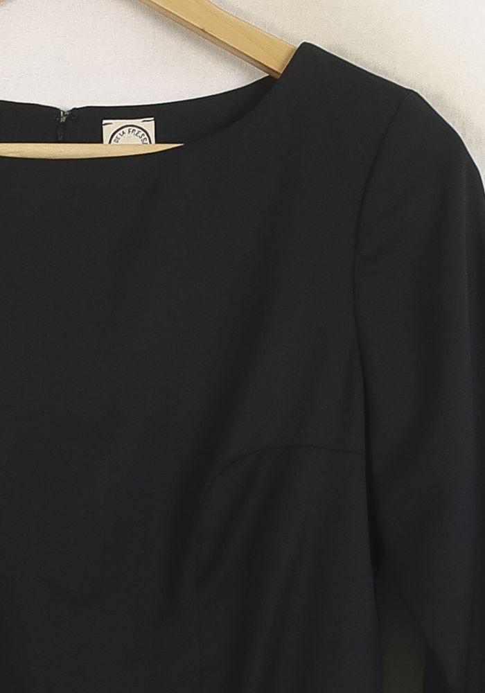 Robe Droite Noire - Taille S/36 de la marque Ines de la Fressange Paris | PARAD76621 - Vendu par Paradigme - Image 3