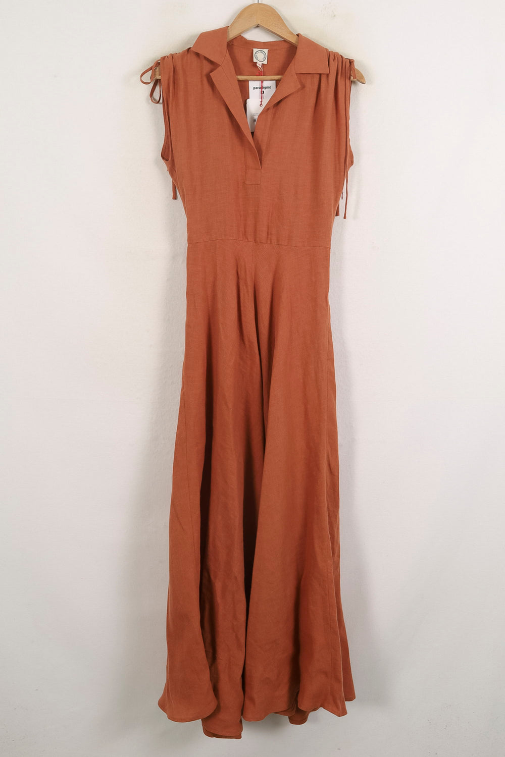 Robe Longue Marron - Taille S/36 de la marque Ines de la Fressange Paris | PARAD76631 - Vendu par Paradigme - Image 2