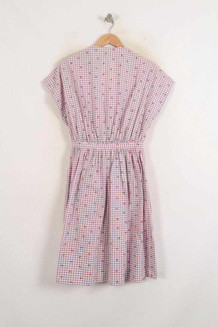 Robe Portefeuille Rose et Blanc - Taille S/36 de la marque Ines de la Fressange Paris | PARAD76633 - Vendu par Paradigme - Image 4