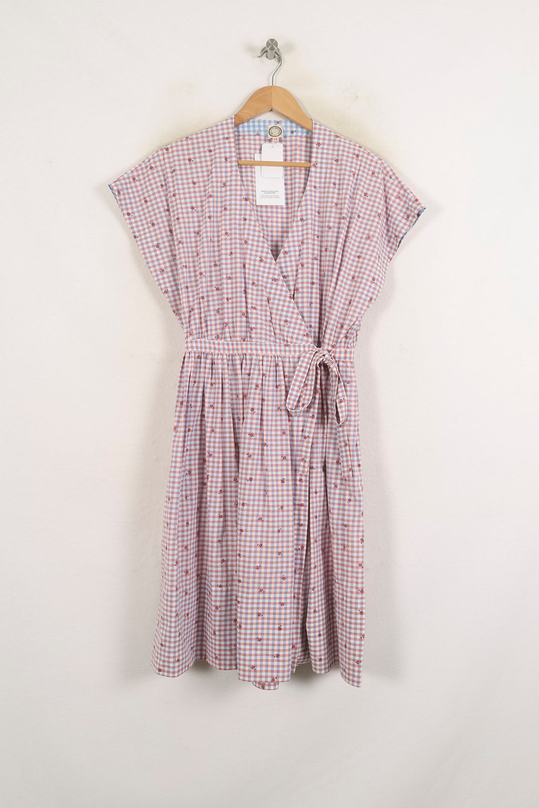 Robe Portefeuille Rose et Blanc - Taille S/36 de la marque Ines de la Fressange Paris | PARAD76633 - Vendu par Paradigme - Image 2