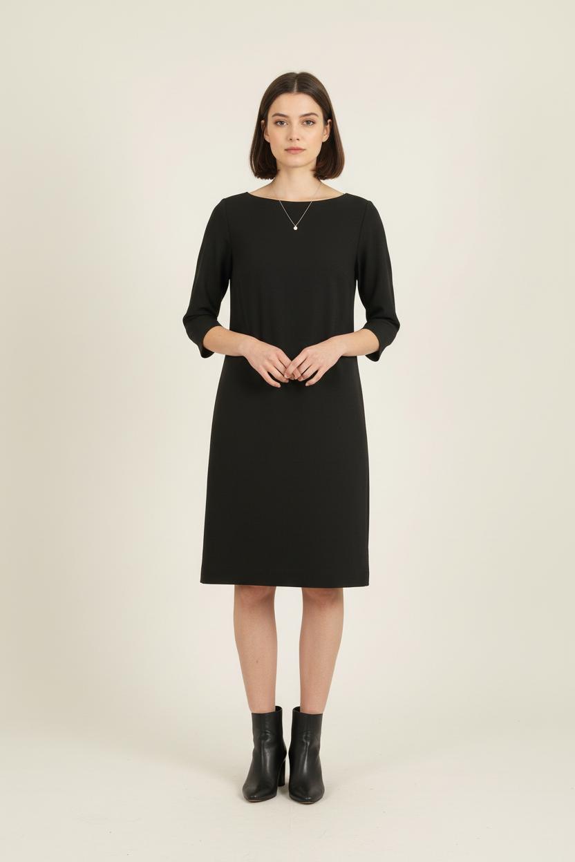 Robe Droite Noire - Taille S/36 de la marque Ines de la Fressange Paris | PARAD76635 - Vendu par Paradigme - Image 1