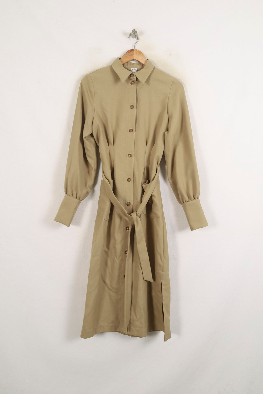 Robe Chemise Beige - Taille S/36 de la marque Ines de la Fressange Paris | PARAD76637 - Vendu par Paradigme - Image 2