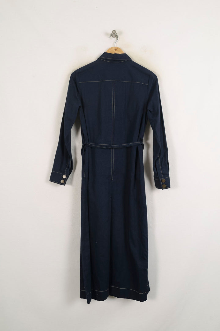 Robe Chemise Bleu - Taille S/36 de la marque Ines de la Fressange Paris | PARAD76640 - Vendu par Paradigme - Image 4