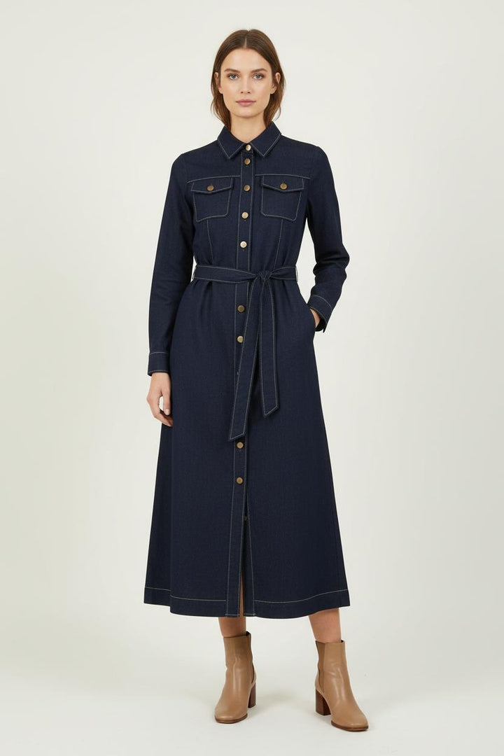 Robe Chemise Bleu - Taille S/36 de la marque Ines de la Fressange Paris | PARAD76640 - Vendu par Paradigme - Image 1