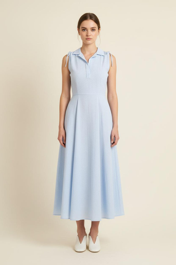 Robe Midi Bleue - Taille S/36 de la marque Ines de la Fressange Paris | PARAD76641 - Vendu par Paradigme - Image 1