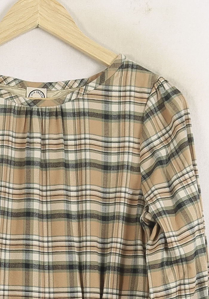 Robe Longue Marron et Beige - Taille S/36 de la marque Ines de la Fressange Paris | PARAD76642 - Vendu par Paradigme - Image 3
