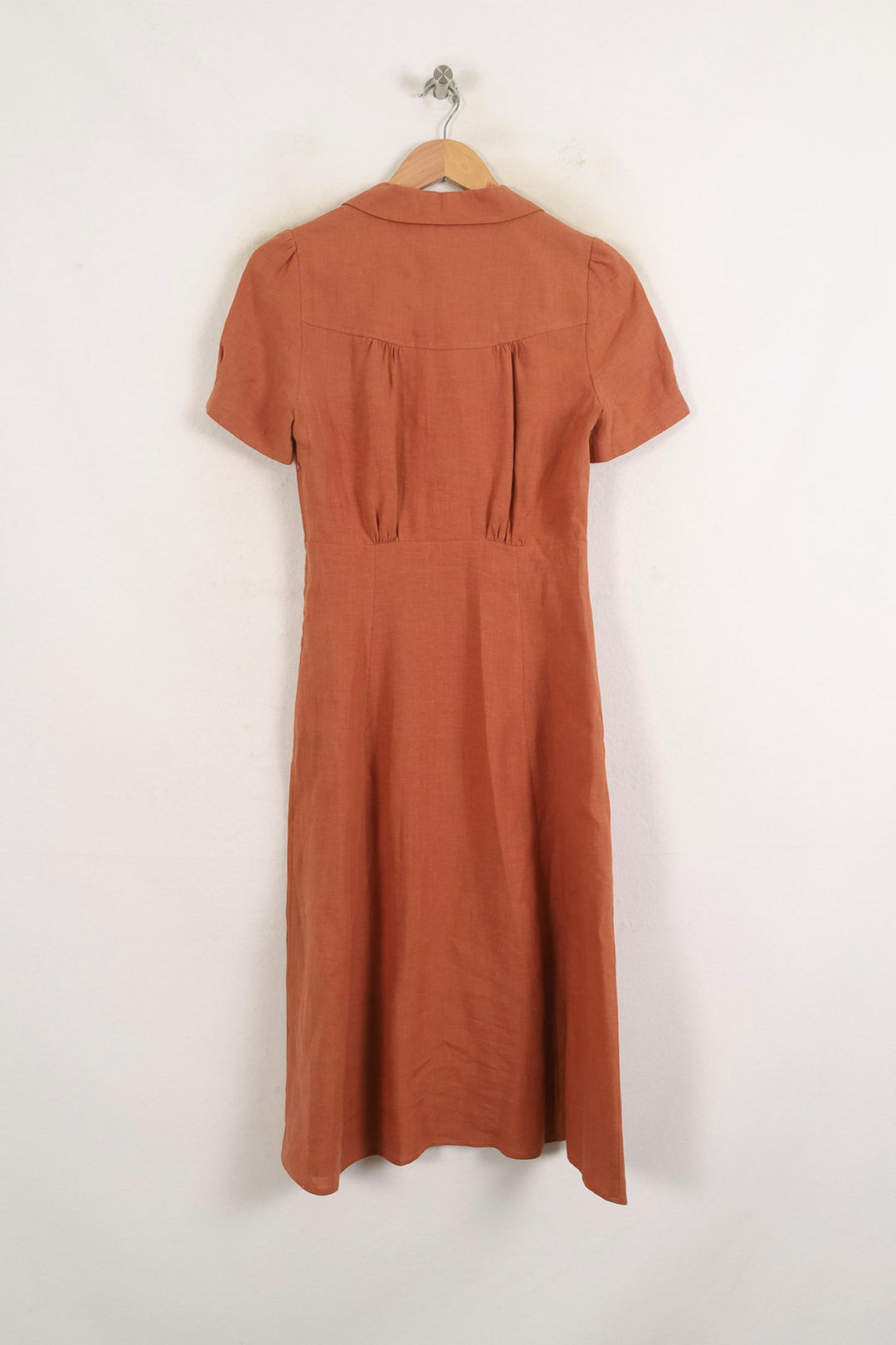 Robe Chemise Marron - Taille S/36 de la marque Ines de la Fressange Paris | PARAD76645 - Vendu par Paradigme - Image 4