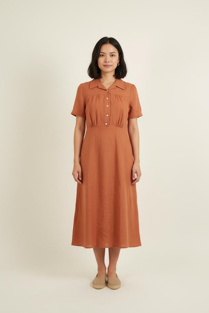 Robe Chemise Marron - Taille S/36 de la marque Ines de la Fressange Paris | PARAD76645 - Vendu par Paradigme - Image 1