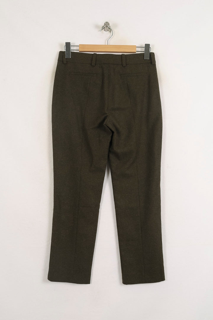 Pantalon Droit Vert - Taille S/36 de la marque Ines de la Fressange Paris | PARAD76650 - Vendu par Paradigme - Image 4