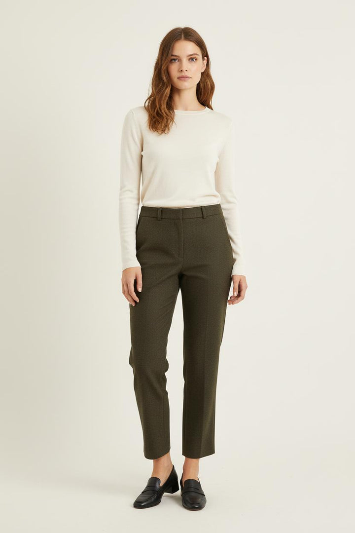 Pantalon Droit Vert - Taille S/36 de la marque Ines de la Fressange Paris | PARAD76650 - Vendu par Paradigme - Image 1