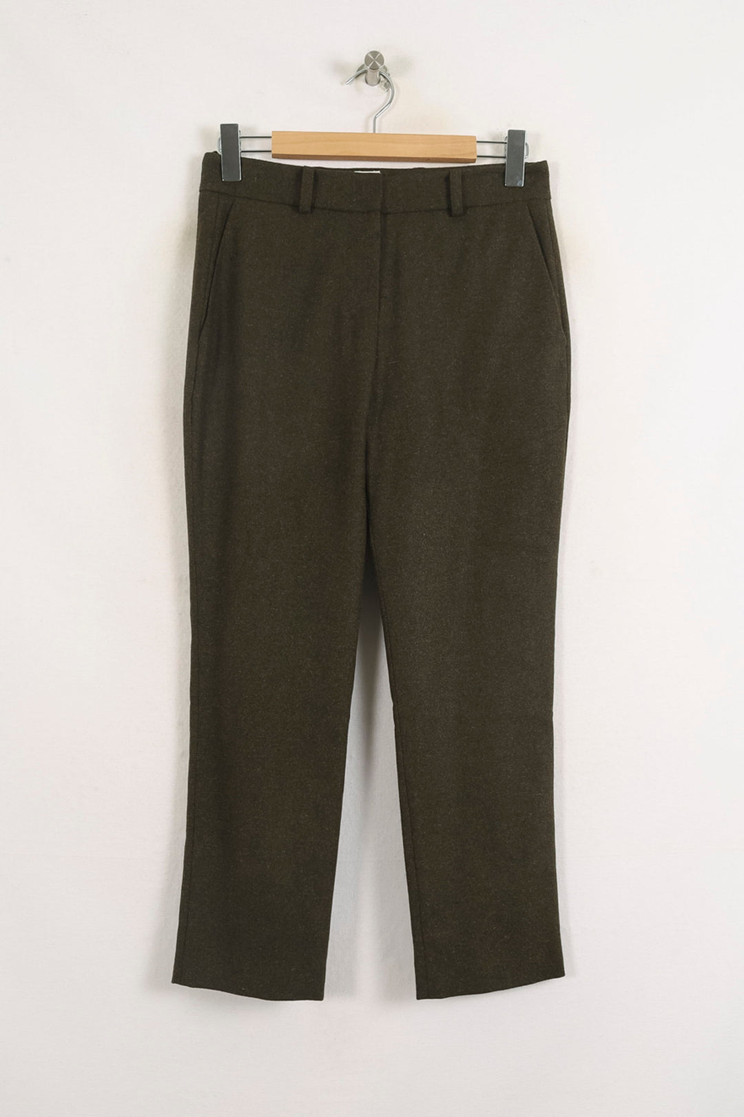 Pantalon Droit Vert - Taille S/36 de la marque Ines de la Fressange Paris | PARAD76650 - Vendu par Paradigme - Image 2