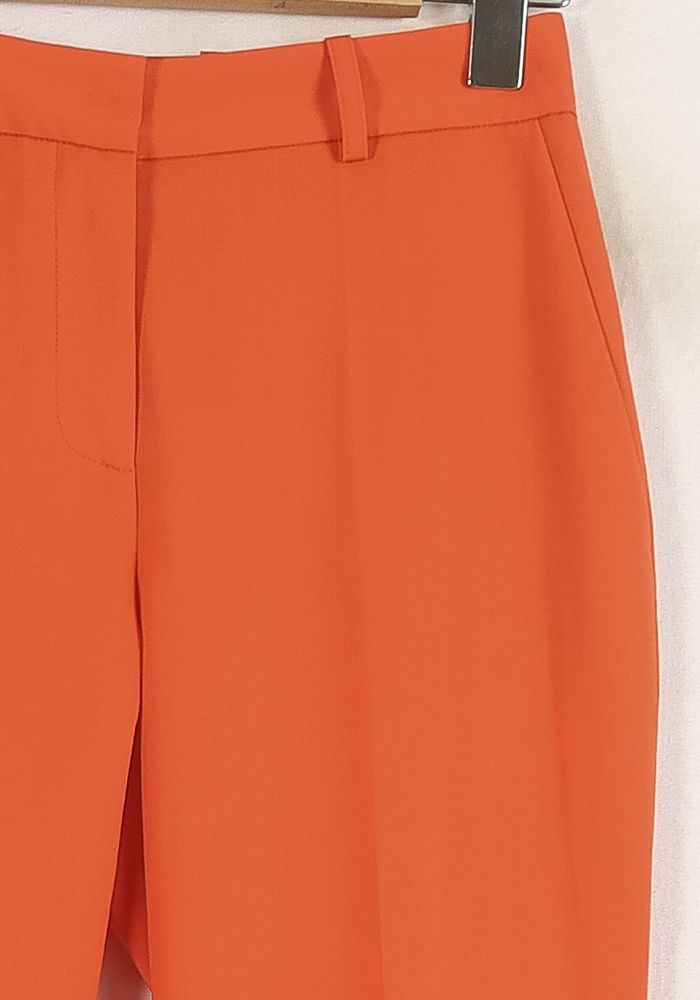 Pantalon Droit Orange - Taille S/36 de la marque Ines de la Fressange Paris | PARAD76654 - Vendu par Paradigme - Image 3