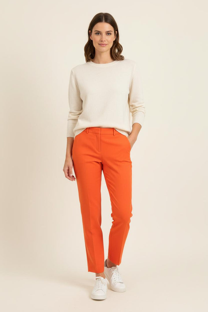 Pantalon Droit Orange - Taille S/36 de la marque Ines de la Fressange Paris | PARAD76654 - Vendu par Paradigme - Image 1
