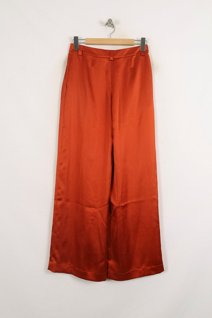Pantalon Large Bordeaux - Taille S/36 de la marque Ines de la Fressange Paris | PARAD76655 - Vendu par Paradigme - Image 4