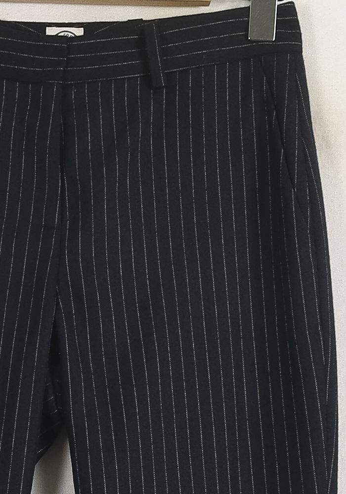 Pantalon À Rayures Noir et Blanc - Taille S/36 de la marque Ines de la Fressange Paris | PARAD76660 - Vendu par Paradigme - Image 3