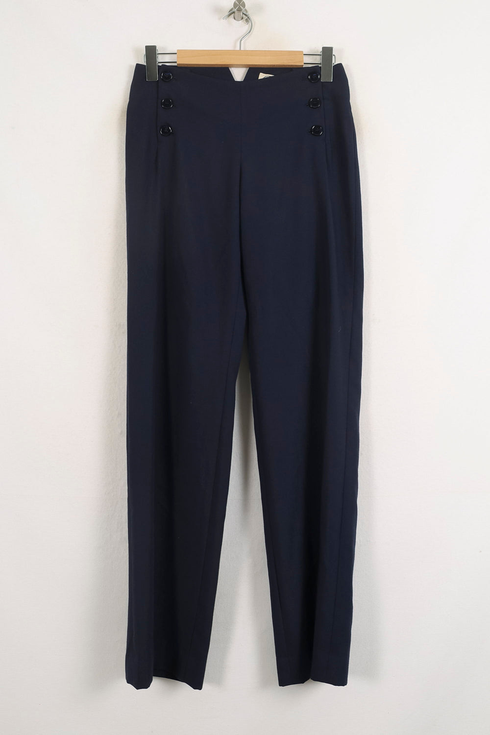 Pantalon Tailleur Bleu - Taille S/36 de la marque Ines de la Fressange Paris | PARAD76661 - Vendu par Paradigme - Image 2