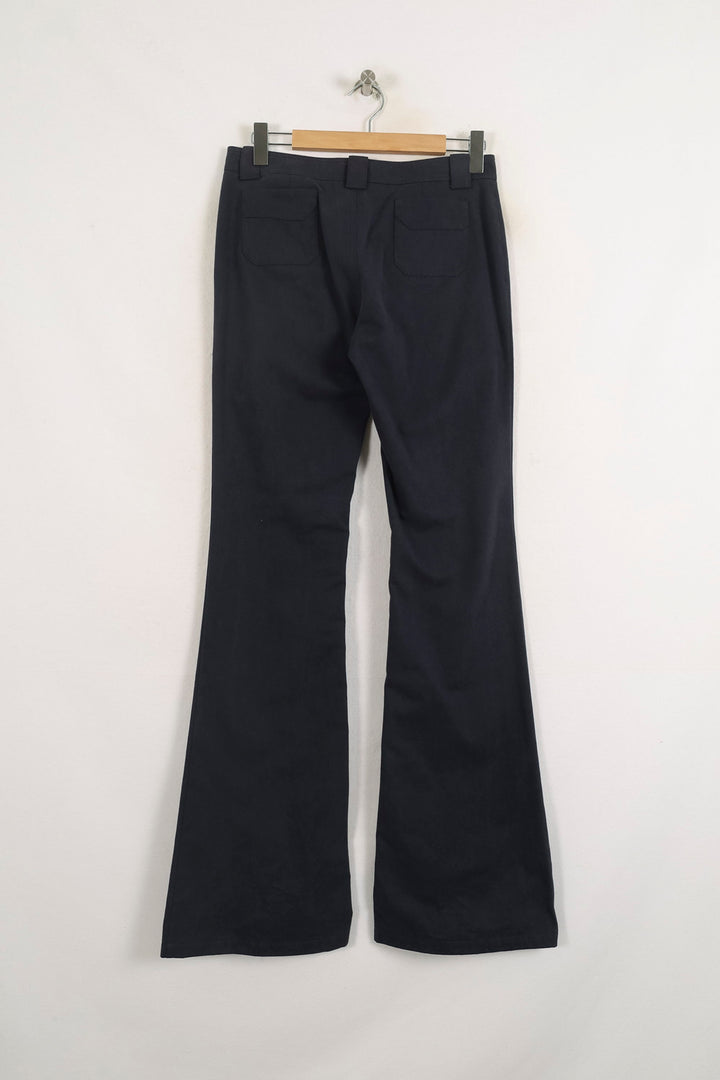 Pantalon Évasé Bleu - Taille L/40 de la marque Ines de la Fressange Paris | PARAD76662 - Vendu par Paradigme - Image 4
