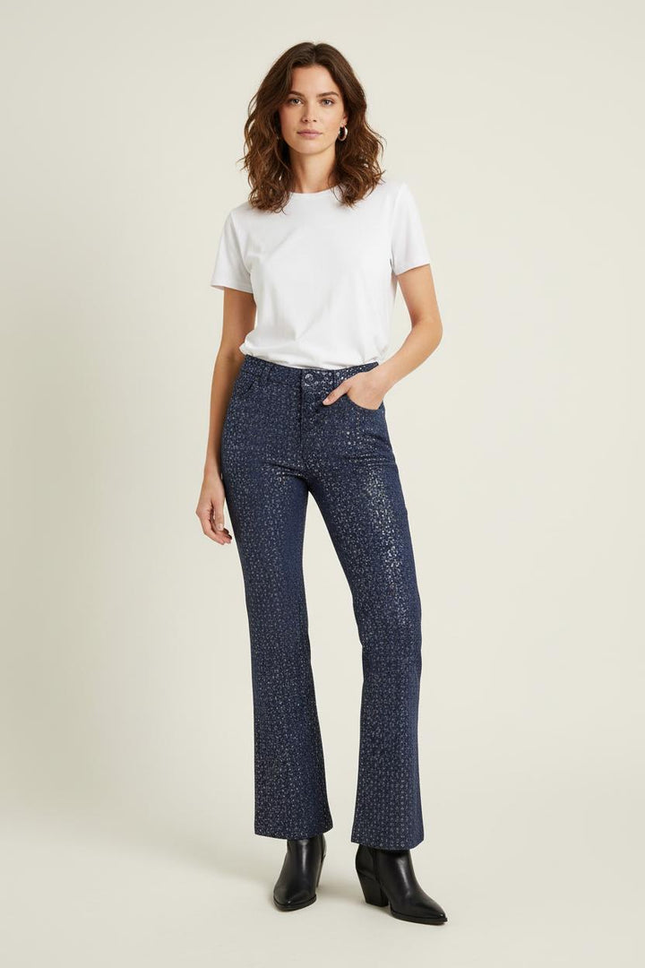 Pantalon Évasé Bleu - Taille S/36 de la marque Ines de la Fressange Paris | PARAD76663 - Vendu par Paradigme - Image 1
